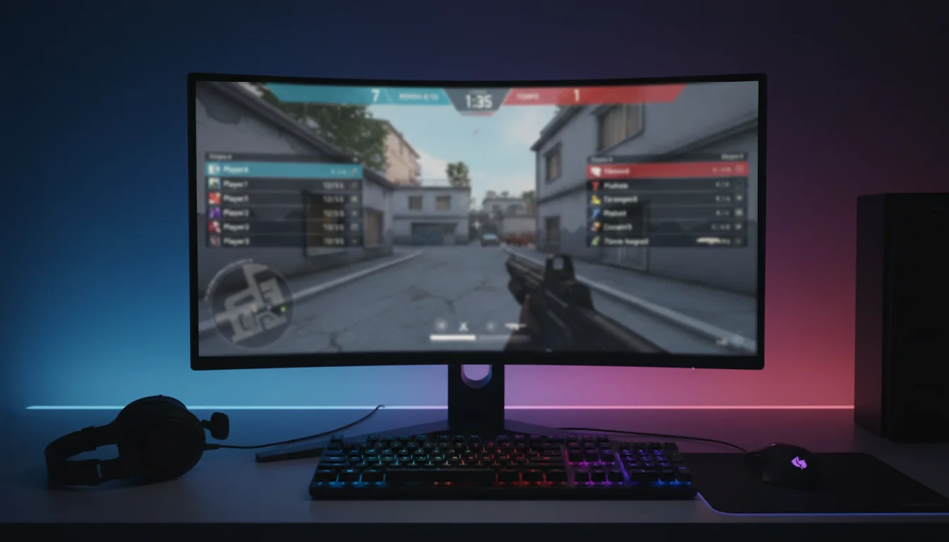 Tela de jogo de Counter-Strike mostrando partida competitiva